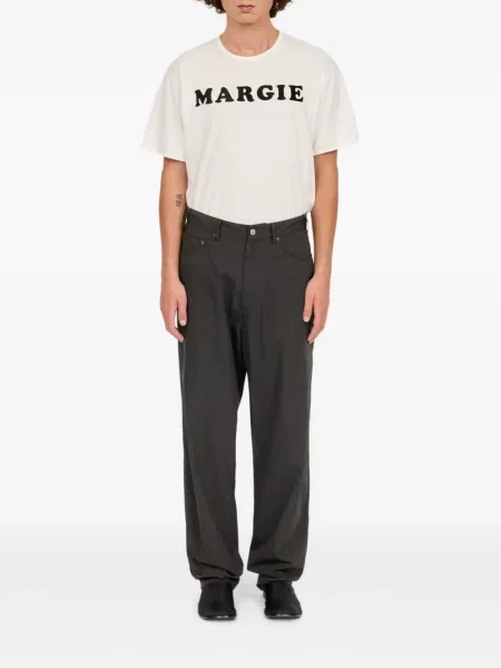 Панталон Mm6 Maison Margiela дизайн с пет джоба сиво