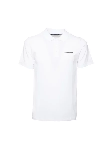 Koszulka polo Karl Lagerfeld z logo biała