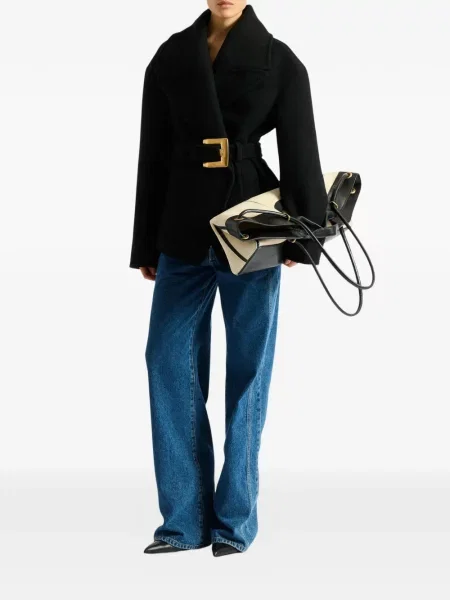 Geantă shopper Balmain din piele