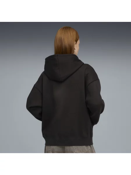 PUMA rozpinana bluza z kapturem i małym logo ESS Comfort Odzież XXS czarny