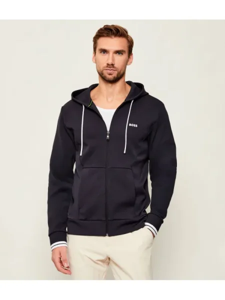 BOSS GREEN Hanorac FZ Hoodie Zone | stretch verde