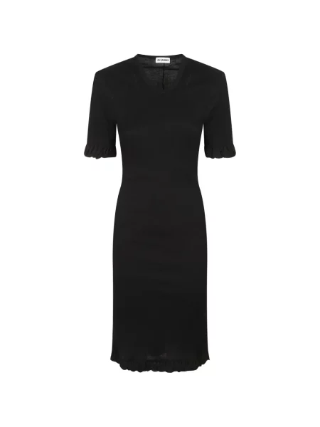 Rochie midi Jil Sander negru