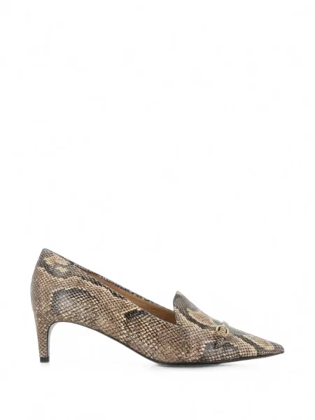 Pantofi cu toc Del Carlo cu model piele de șarpe