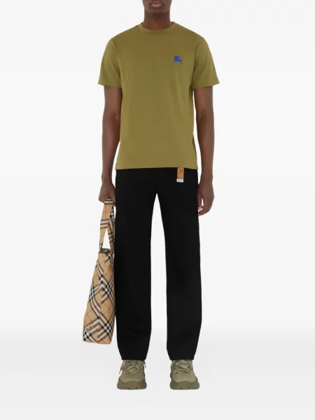 Tricou Burberry cu autograf verde