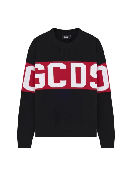 Sweter Gcds z logo czarny