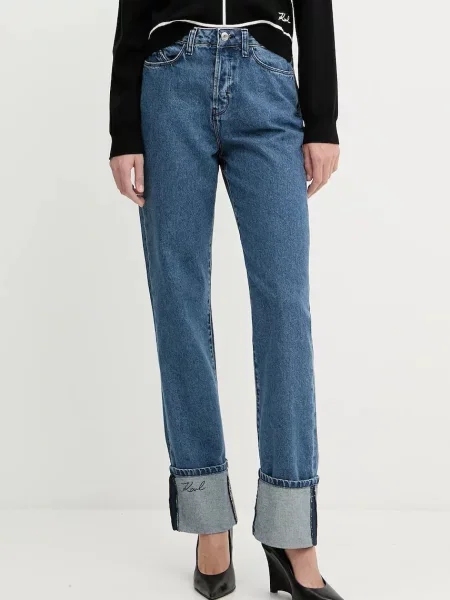 Karl Lagerfeld jeans high waist albastru