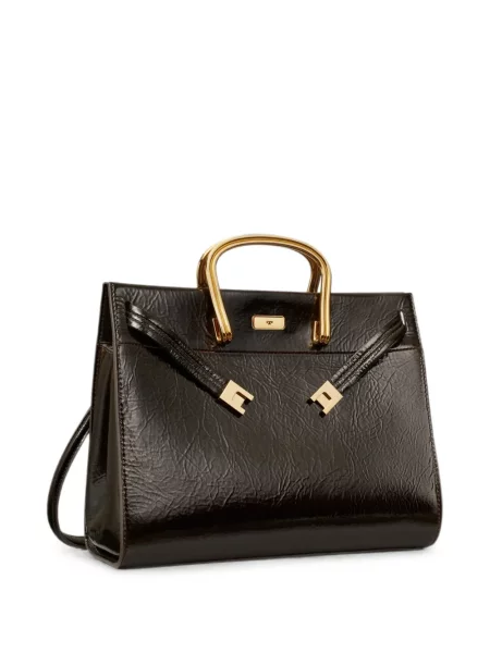 Geantă shopper Tory Burch maro