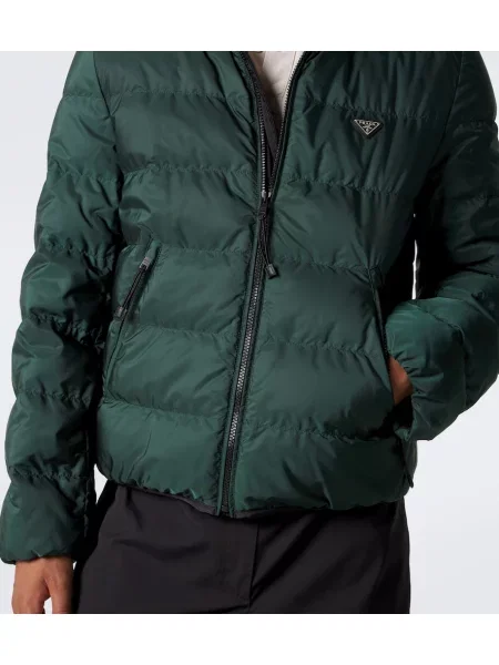Geacă cu puf Prada verde