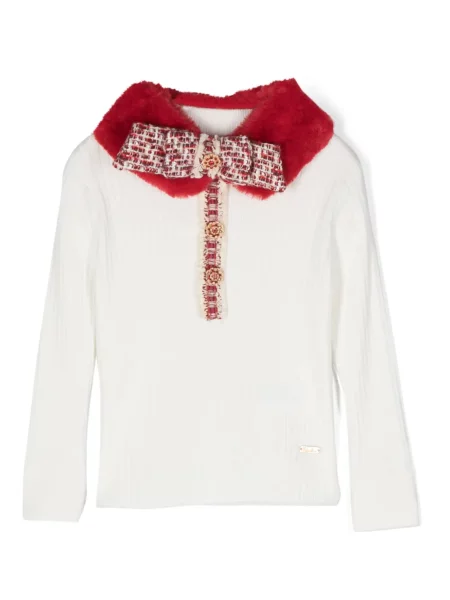 Sweter dziecięcy Patachou biały