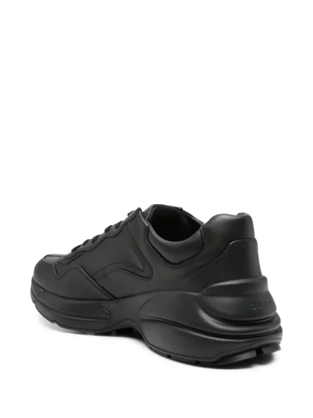 Ριγέ sneakers Gucci Rhyton μαύρο