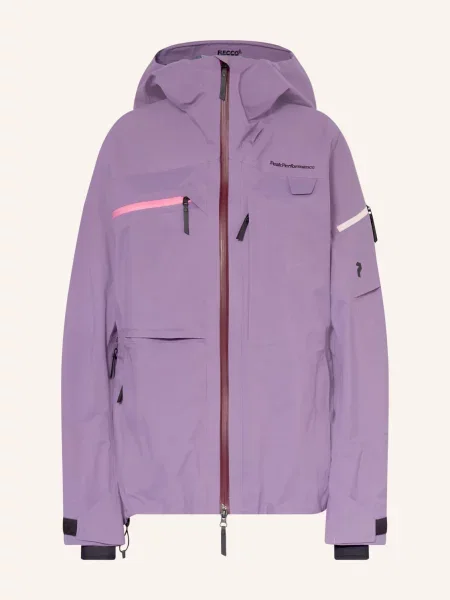 Peak Performance Hardshell Lyžařská Bunda Alpine Gore-Tex 3l fialová