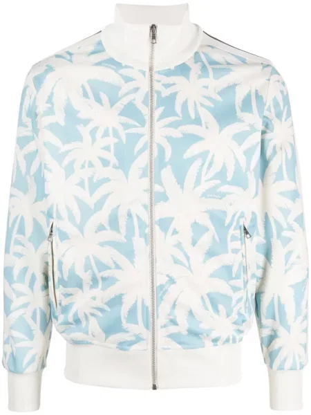 Geacă Palm Angels cu imagine albastru