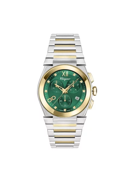 Zegarek Ferragamo zielony