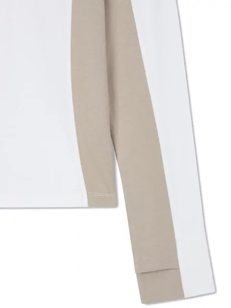 Hanorac Studio Tomboy de jumătate de fermoar alb