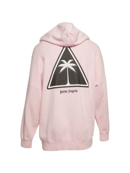 Hanorac cu glugă Palm Angels din jerseu roz
