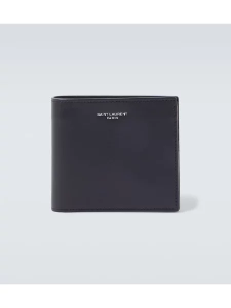 Portofel Saint Laurent din piele albastru