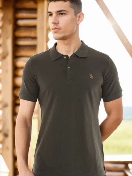 Polo majica Dewberry siva