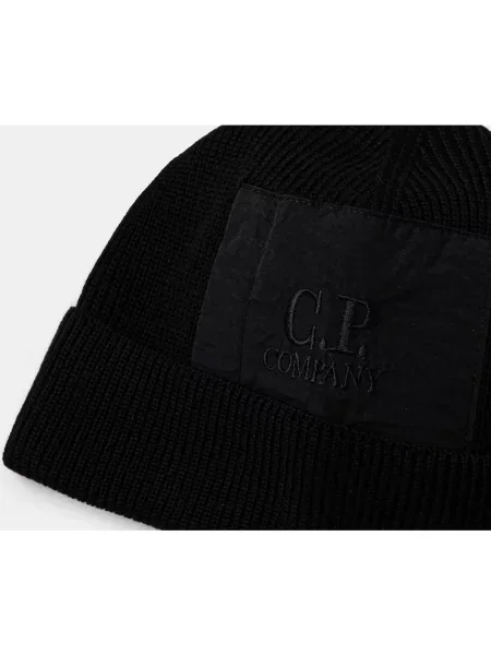 C.P. Company czapka wełniana czarny