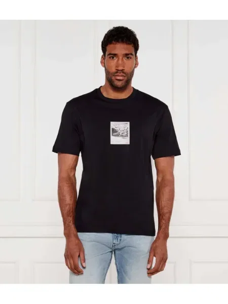 HUGO Tricou Darthy | negru