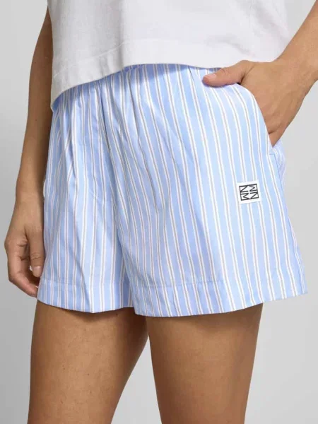 Szorty z detal z logo i elastycznym pasem model FRIDA' Noisy May
