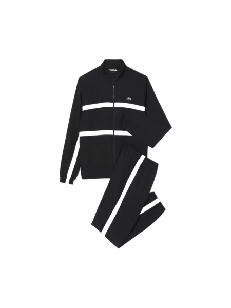 Komplet dresowy Lacoste z nadrukiem czarny