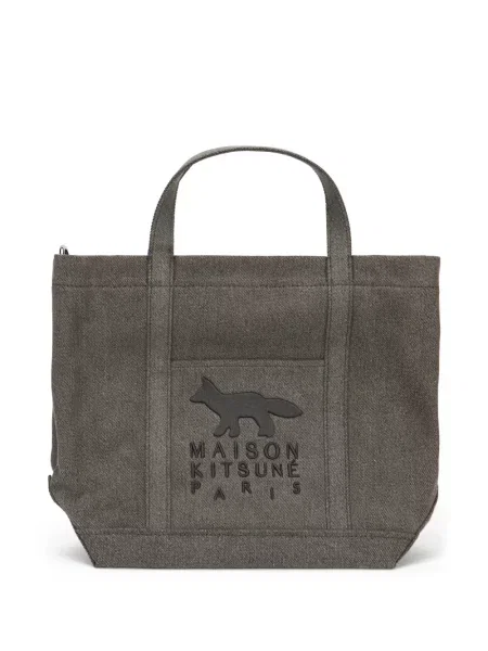 Shopper kabelka Maison Kitsuné sivá