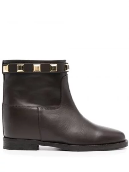 Botine Via Roma 15 din piele maro
