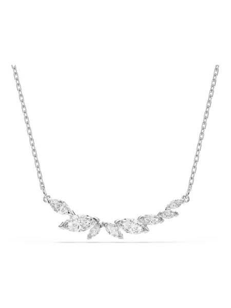 Swarovski naszyjnik metalowy z cyrkonią MESMERA biały