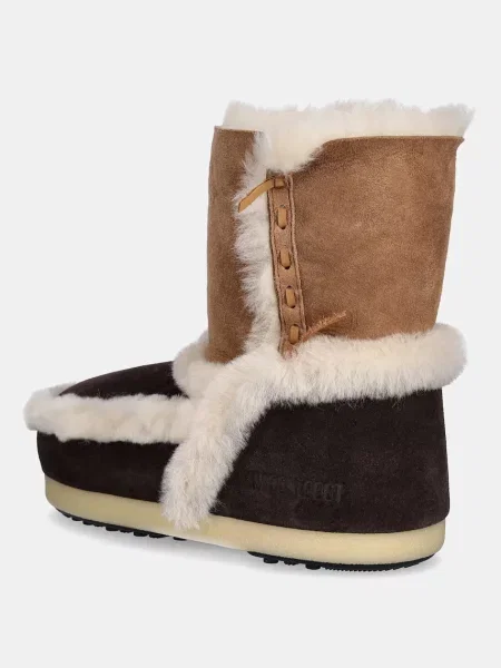 Moon Boot cizme de zăpadă din piele întoarsă MB EVX PATCH maro