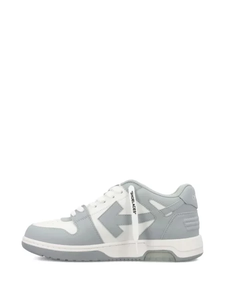 Sneakerși Off-white din piele alb