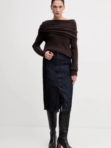 Светр із додаванням вовни Hoss Intropia коричневий