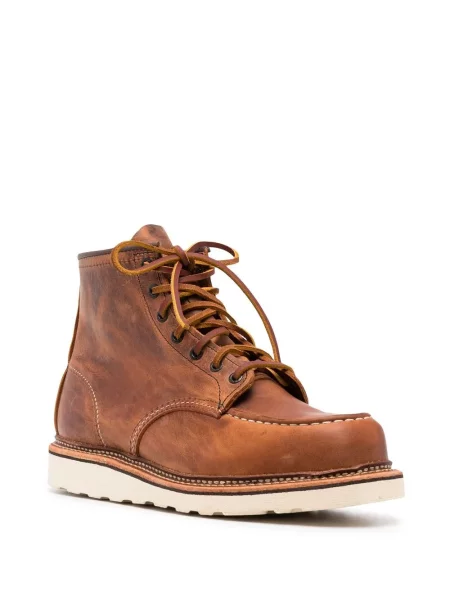 Fűzős csipkés bokacsizma Red Wing Shoes piros