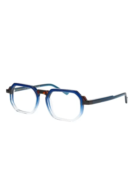Ochelari de soare Face à Face cu imprimeu geometric albastru
