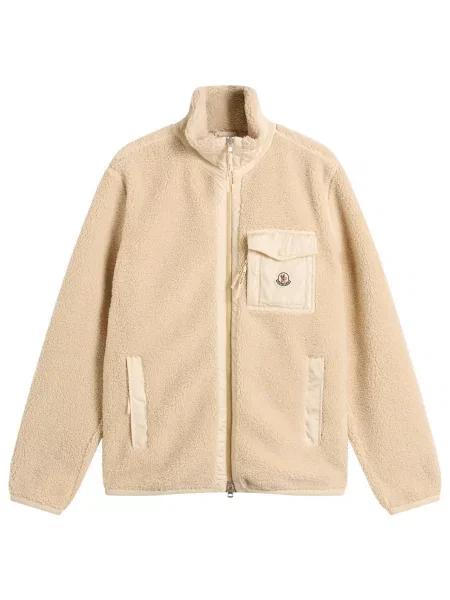 Kardigan Moncler polarowy beżowy