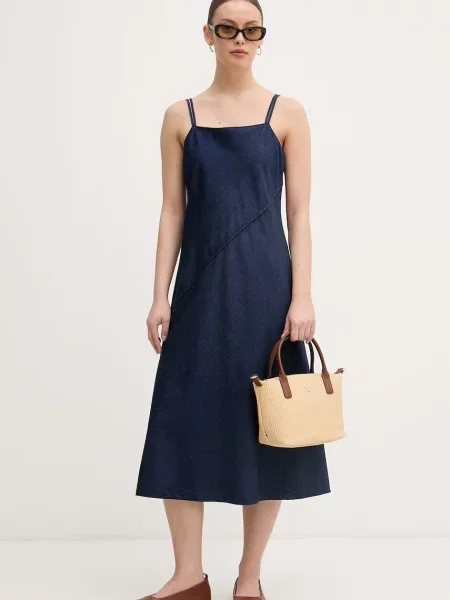 Calvin Klein Jeans obleka denim modra
