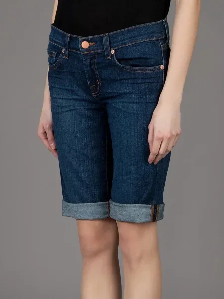 Pantaloni scurți din denim J Brand albastru