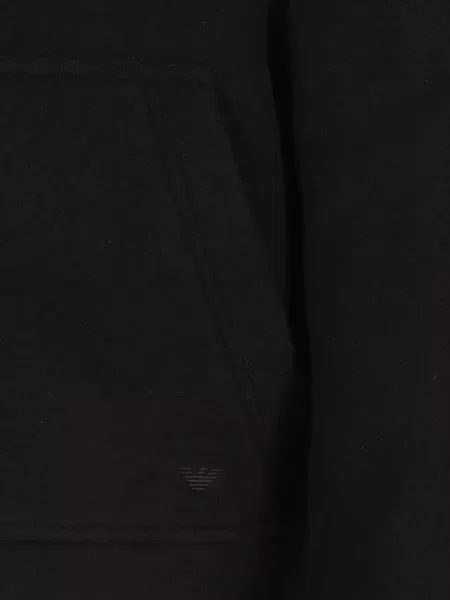 Geacă Emporio Armani cu glugă negru