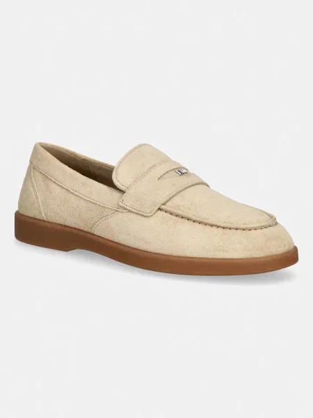 Michael Kors mocasini bărbați piele întoarsă Wesley Slip On bej