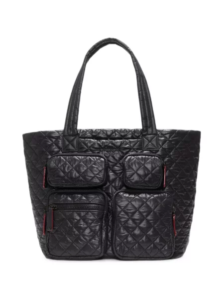 Matlasat geantă shopper Mz Wallace negru