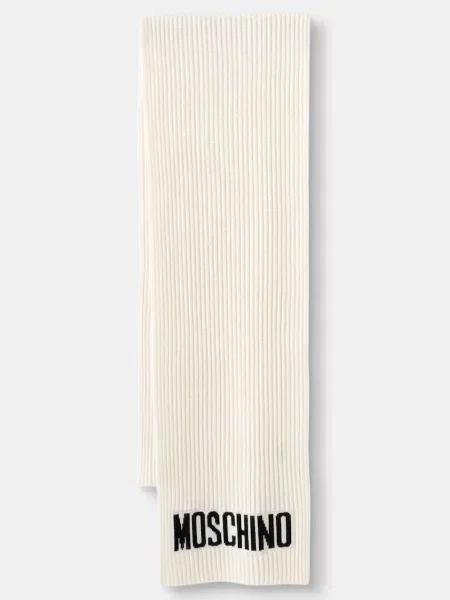 Moschino fular pentru bărbați cu lână bej