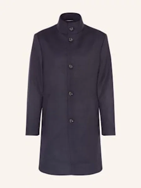 Tommy Hilfiger Płaszcz Wełniany blau granatowy