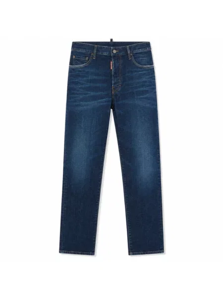 Jeansy straight leg Dsquared2 niebieskie