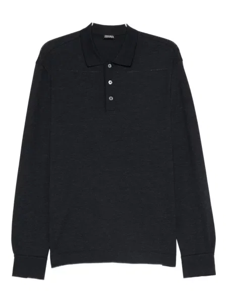 Hosszú pólóing Zegna fekete