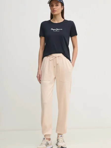 Спортивні штани Gaudi однотонні бежевий