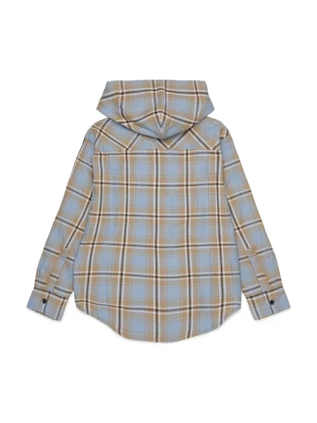 Diesel риза за деца от CHECK OVER SHIRT синьо
