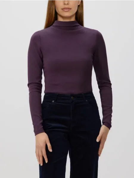 Reserved Боді з високим вмістом модалу темно-фіолетовий фіолетове