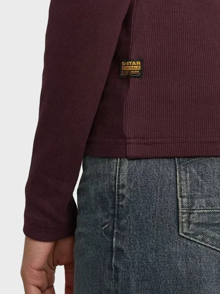 Водолазка G-star Raw бордова