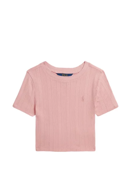 Koszulka polo dziecięca Polo Ralph Lauren różowa
