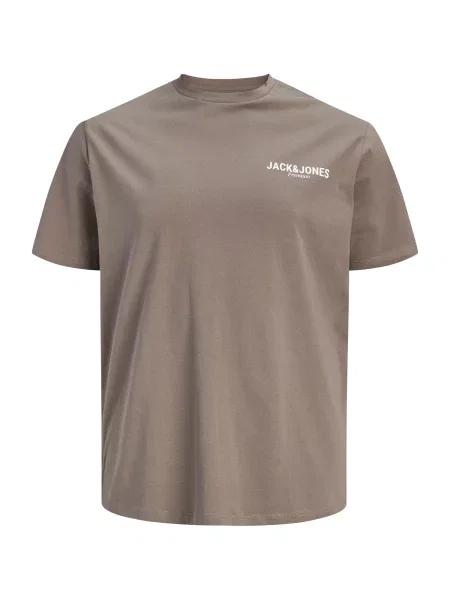 Jack & Jones Plus Majica JPRBLAOSCAR mokka bela