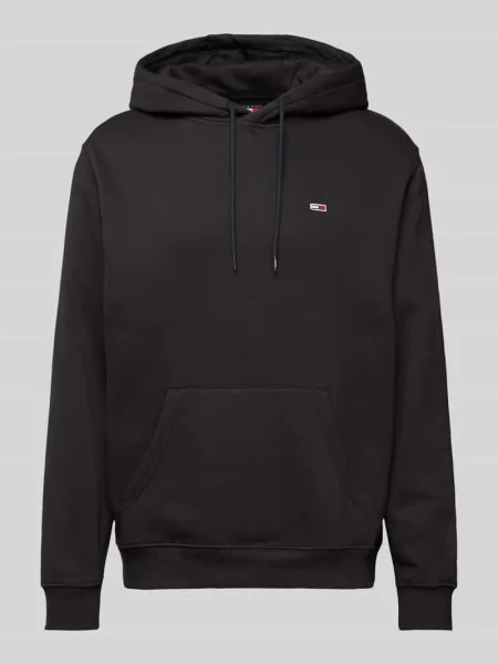 Bluza o kroju regular fit z kapturem i wyhaftowanym logo Tommy Jeans czarna